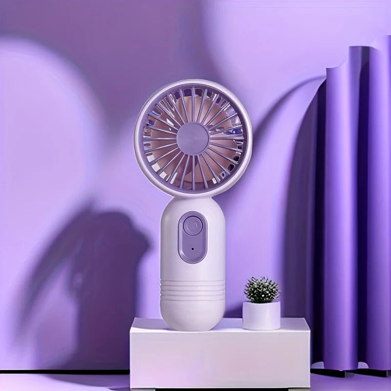 USB Mini Rechargeable Portable Fan with 3 Speeds, Handheld Fan for Gift Choice, Perfect For Office, Outdoor, Travel, Camping - Daisan Mart