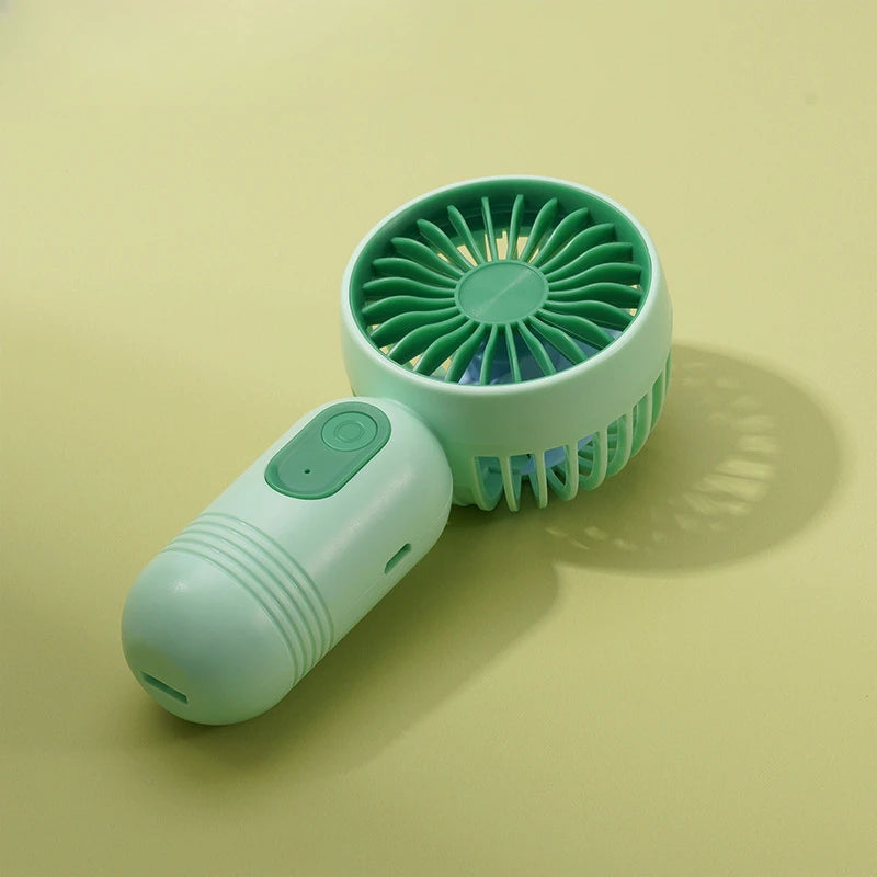 USB Mini Rechargeable Portable Fan with 3 Speeds, Handheld Fan for Gift Choice, Perfect For Office, Outdoor, Travel, Camping - Daisan Mart