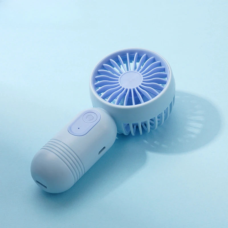 USB Mini Rechargeable Portable Fan with 3 Speeds, Handheld Fan for Gift Choice, Perfect For Office, Outdoor, Travel, Camping - Daisan Mart