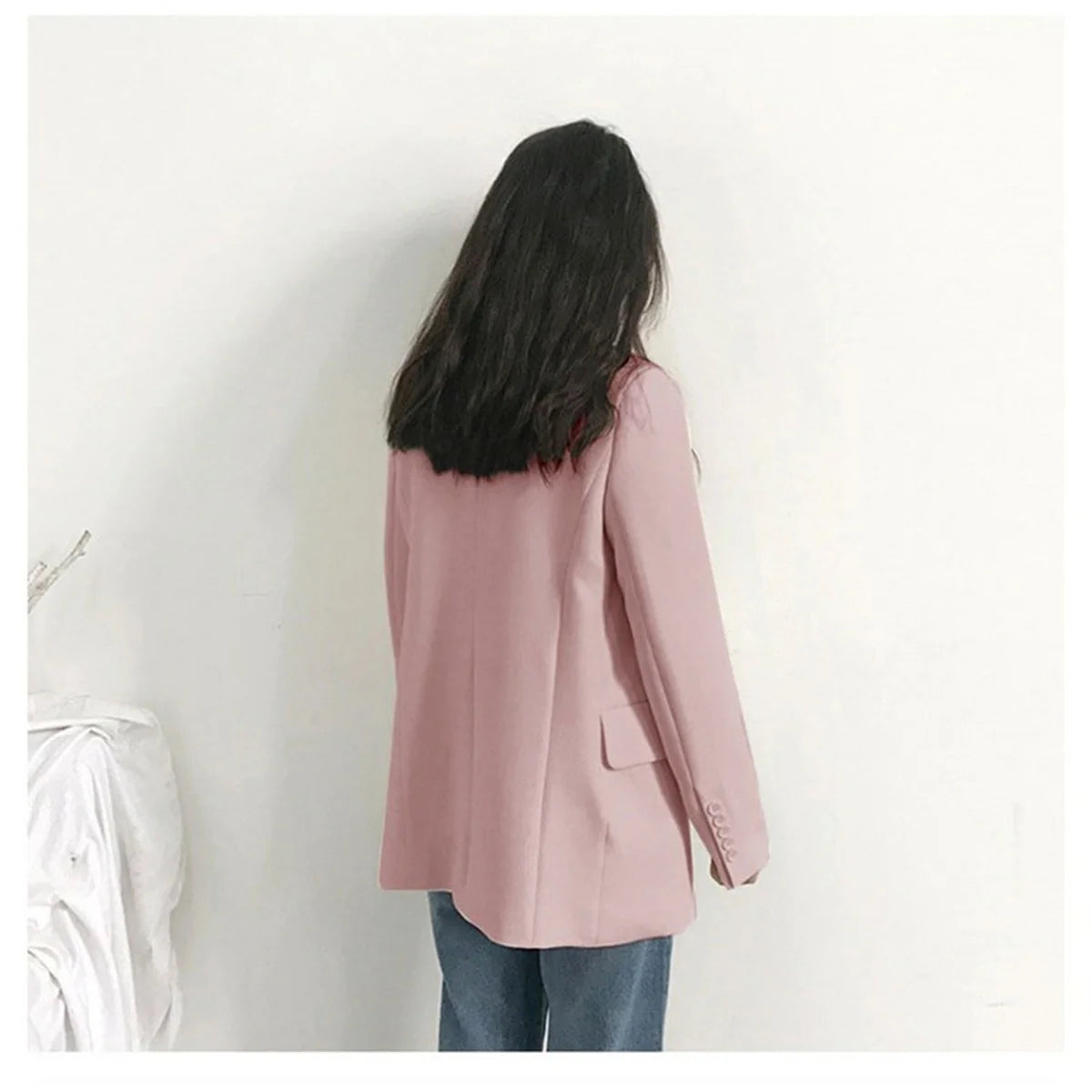 Áo blazer nữ công sở dáng rộng Hàn Quốc thu đông