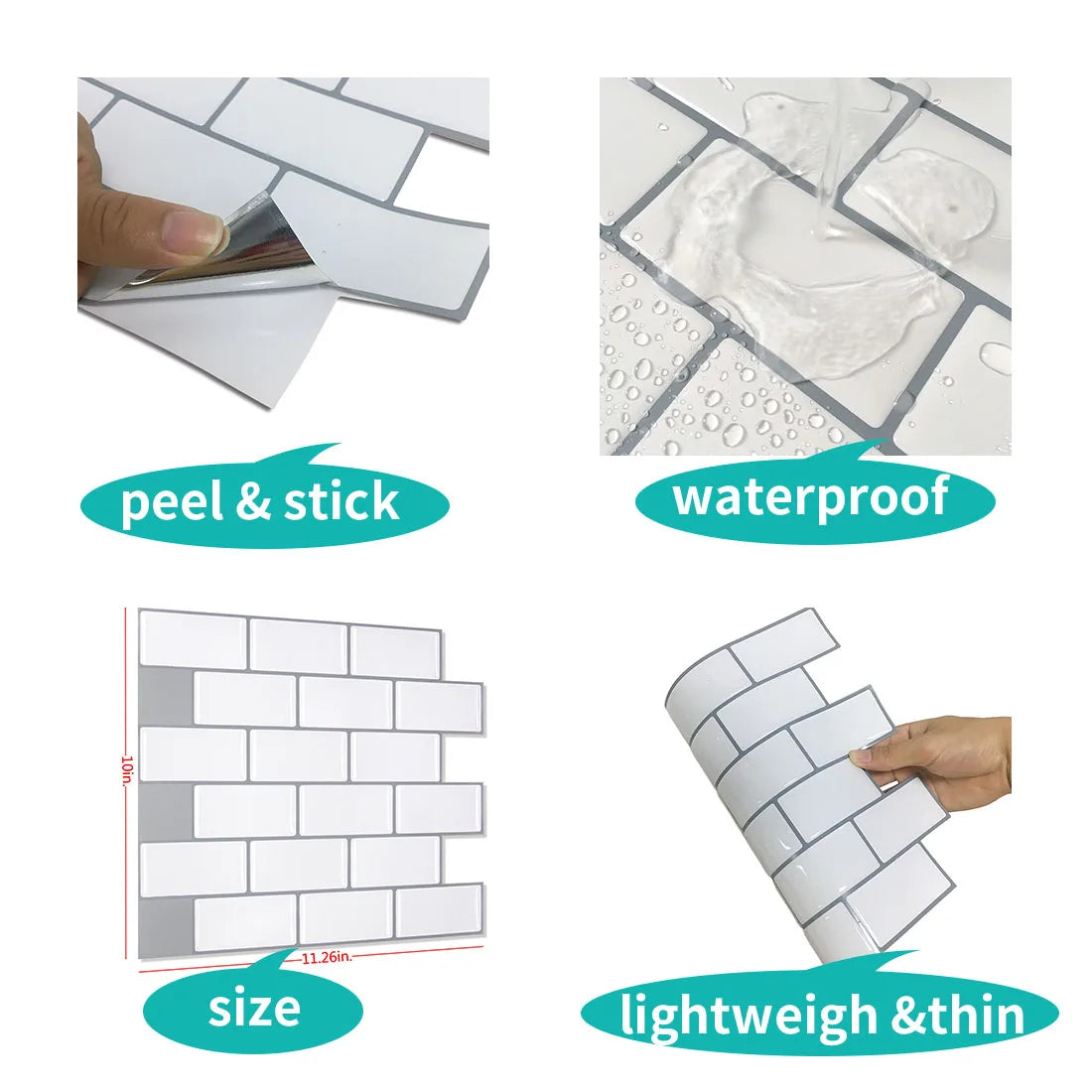 Tấm ốp tường 3D PVC chống nước & cháy, dễ dán - Daisan Mart