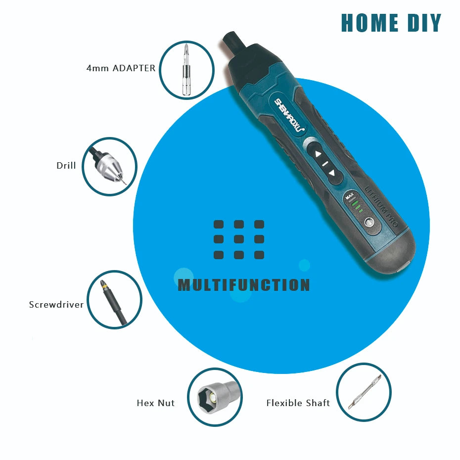 Máy Khoan Vít Điện Không Dây 3.6V Pin 1300mAh Tiện Ích - Daisan Mart