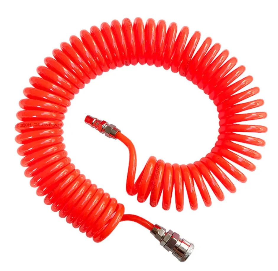 Ống Hơi Xoắn PU Cao Áp 3M-12M Kèm Đầu Nối Nhanh - Daisan Mart
