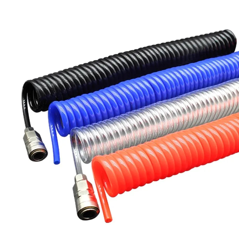 Ống Hơi Xoắn PU Cao Áp 3M-12M Kèm Đầu Nối Nhanh - Daisan Mart