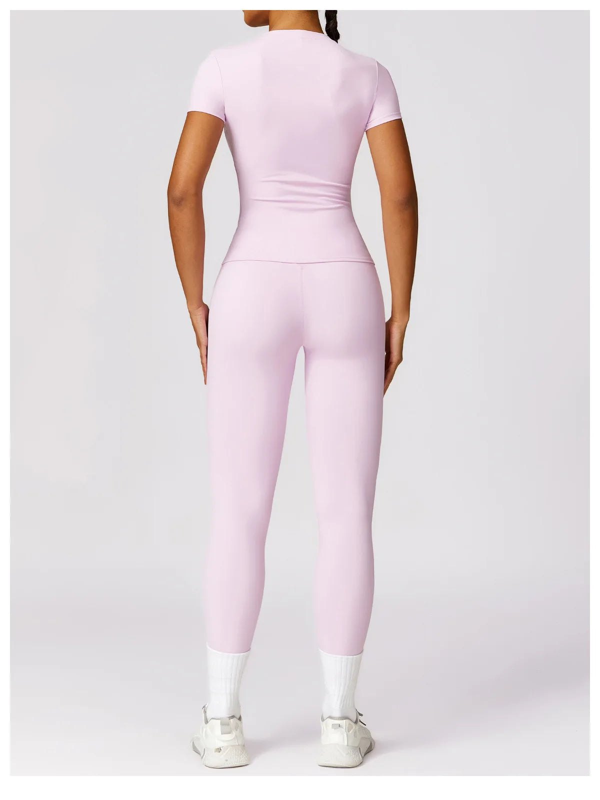 Áo Tập Yoga Nữ 2024 - Nhanh Khô, Tím, Ngắn Tay - Daisan Mart