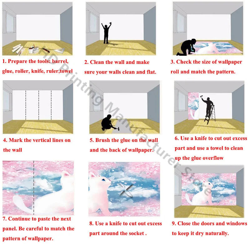Custom Size Mural Wallpaper 3D Grilled Steak Pizza Shop Donuts Wall Painting Restaurant Cafe Modern Kitchen Spices Wall Papers - Daisan Mart