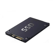 Ổ đĩa SSD màu đen, chữ "SSD" trắng ở giữa, có cổng kết nối bên trái.