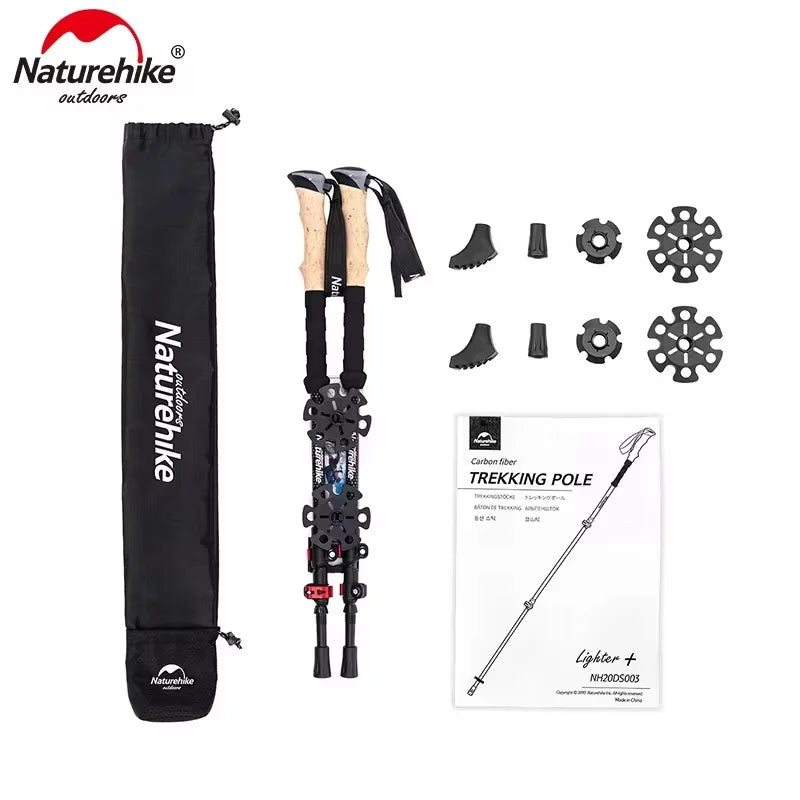 Gậy Leo Núi Naturehike Carbon Siêu Nhẹ Gấp Gọn - Daisan Mart