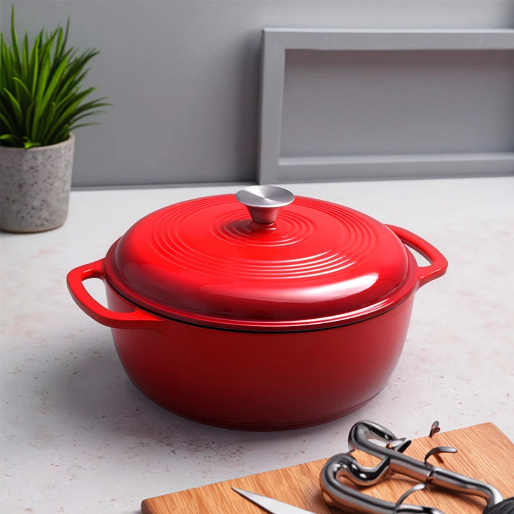 28cm Enameled Environmentally Friendly Cast Iron Cookware Set