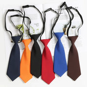 男童領帶：預設款，紅/黑，實用款