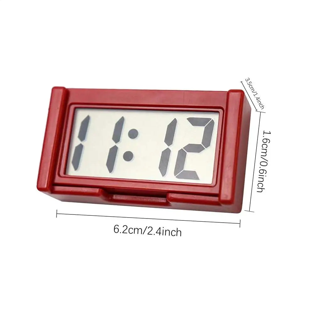 Đồng hồ mini dán xe hơi màn hình LCD lớn tiện dụng - Daisan Mart