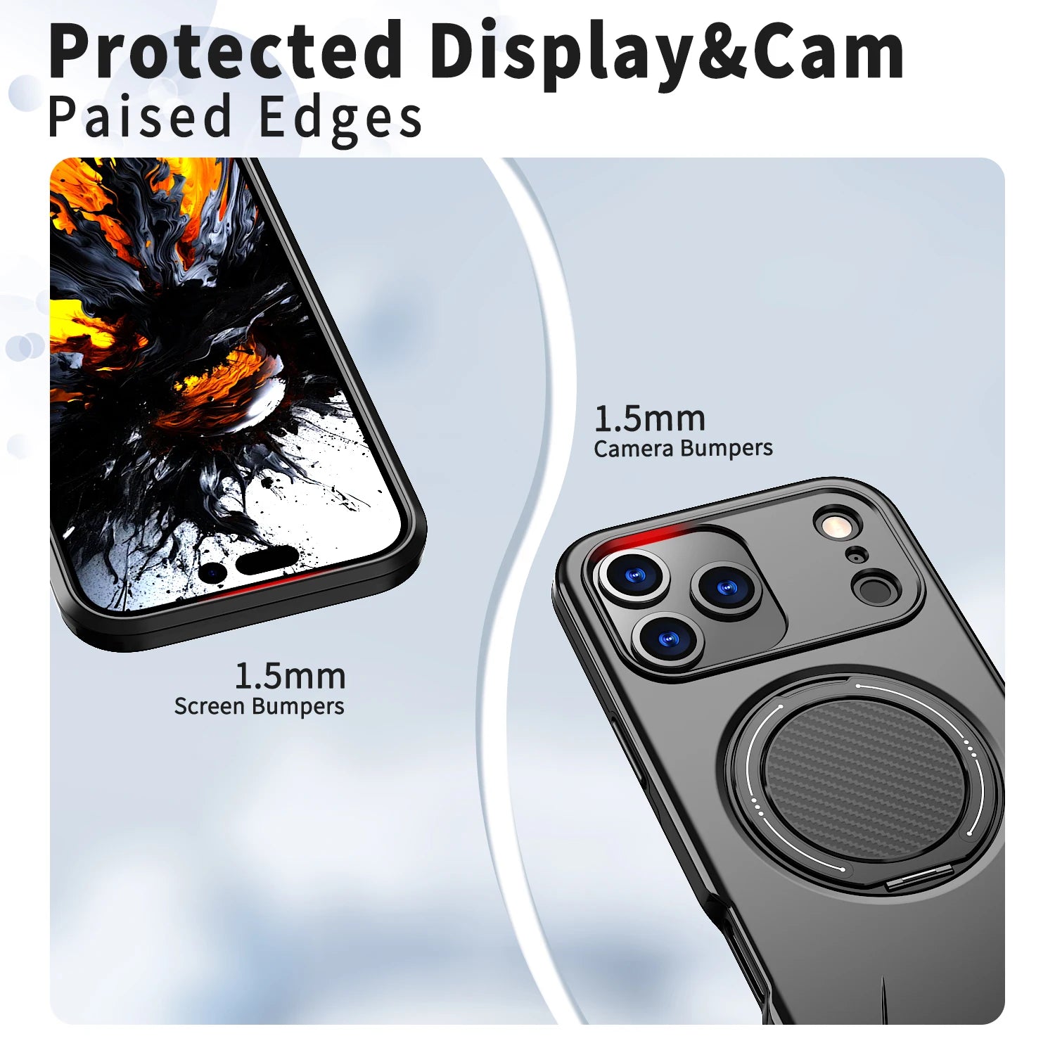360° Magnetic Bracket Phone Case For iPhone 17 Air 11 12 13 14 15 16 17 Pro Max For Magsafe Shockproof Stand Holder Cover Funda - Daisan Mart
