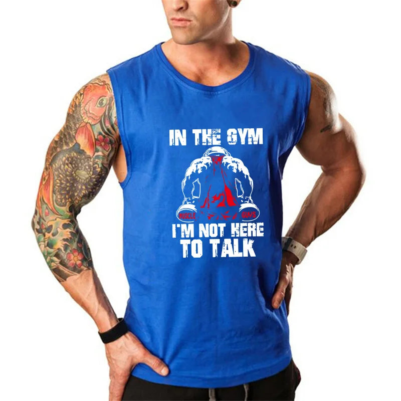 Áo Tank Top Nam Tập Gym Thoáng Khí Cotton Cơ Bắp - Daisan Mart