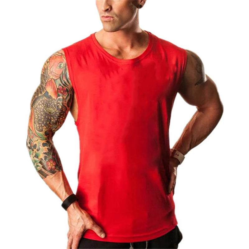 Áo Tank Top Nam Tập Gym Thoáng Khí Cotton Cơ Bắp - Daisan Mart