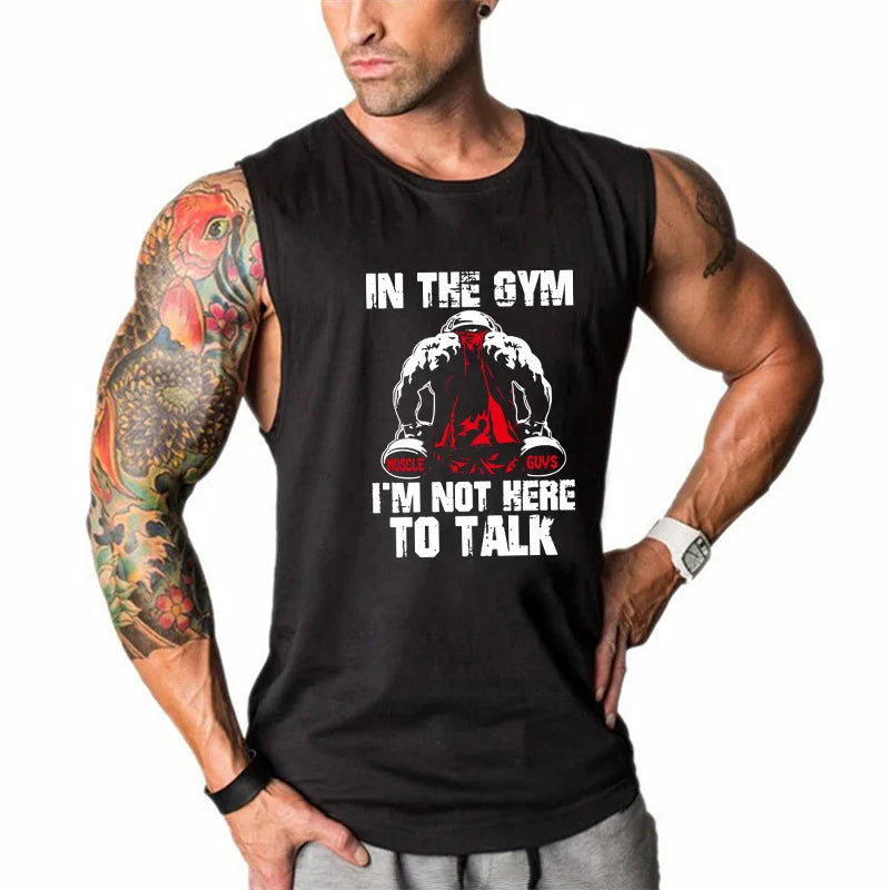 Áo Tank Top Nam Tập Gym Thoáng Khí Cotton Cơ Bắp - Daisan Mart