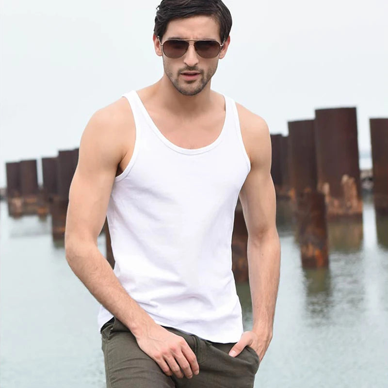 Áo Ba Lỗ Nam Mùa Hè Gym Cotton Đơn Giản 50K - Daisan Mart