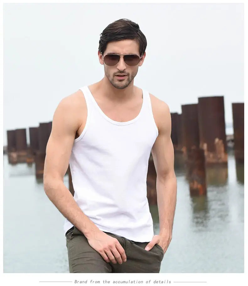 Áo Ba Lỗ Nam Mùa Hè Gym Cotton Đơn Giản 50K - Daisan Mart