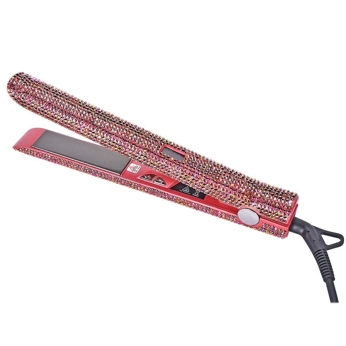 MEEKNISS Kẹp Tóc 2-trong-1 Nano, Màu Hồng Đen Lấp Lánh - Daisan Mart