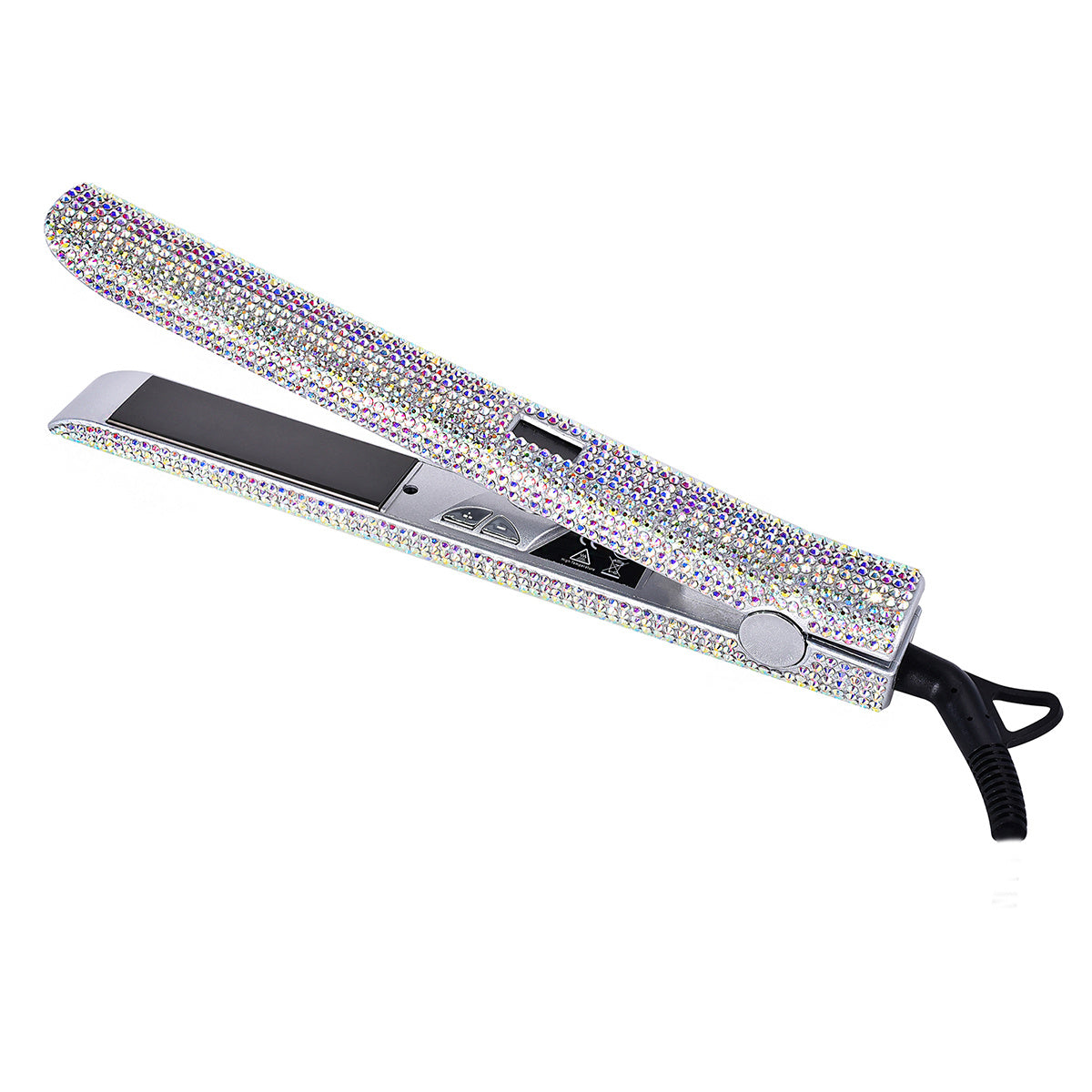 MEEKNISS Kẹp Tóc 2-trong-1 Nano, Màu Hồng Đen Lấp Lánh - Daisan Mart