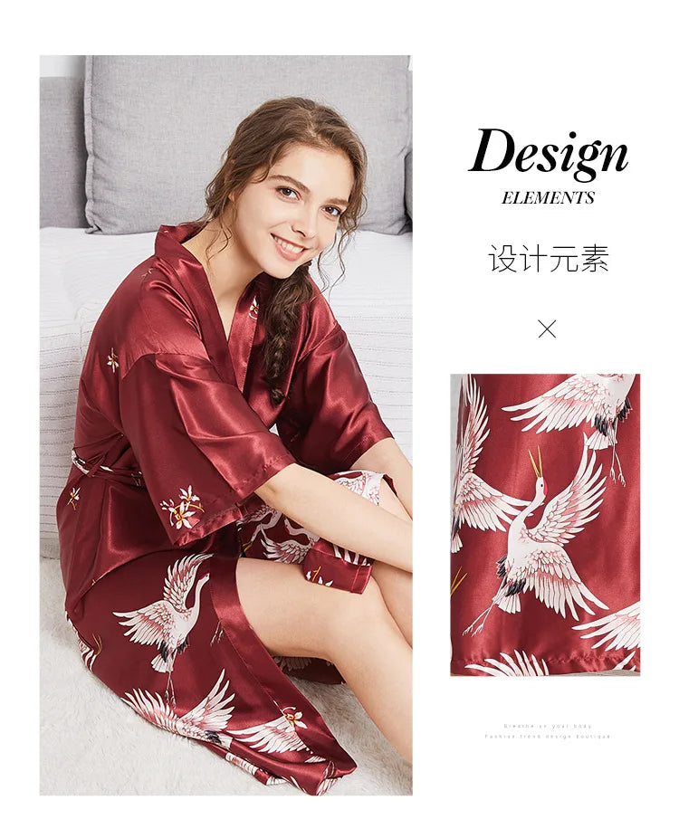 Áo Choàng Lụa Ren Gợi Cảm Bộ Đồ Ngủ Nữ WP580 - Daisan Mart
