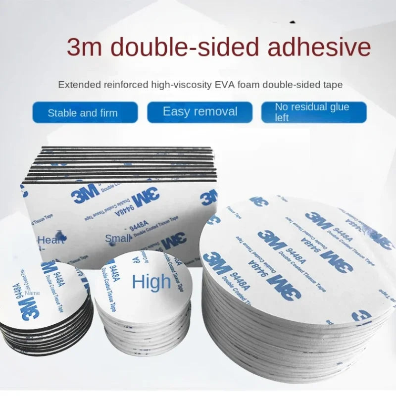 3M 9448A Strong Double Sided Foam Tape Self Adhesive EVA Foam Sticky Decor Strong Pad Mounting Sponge Adhesive Fixed Wall - Daisan Mart