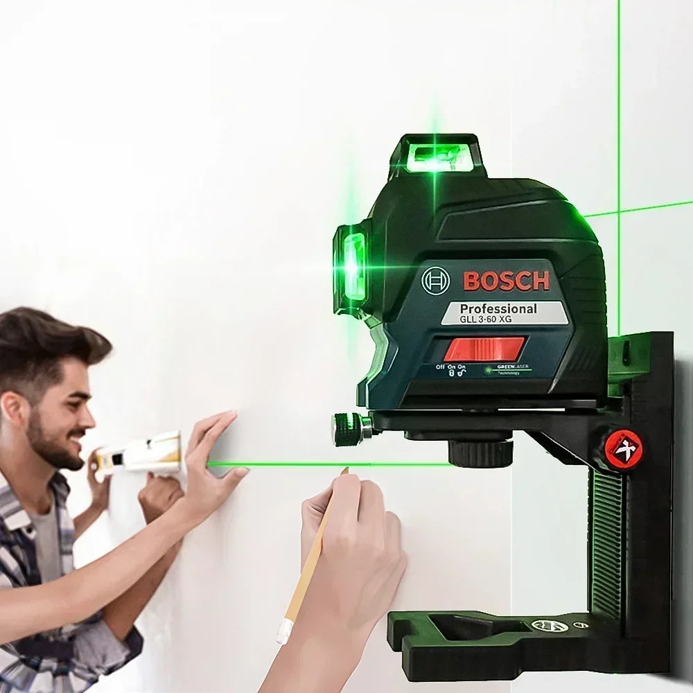 Máy Cân Mực Laser 12 Tia Xanh BOSCH GLL3-60XG 360° - Daisan Mart