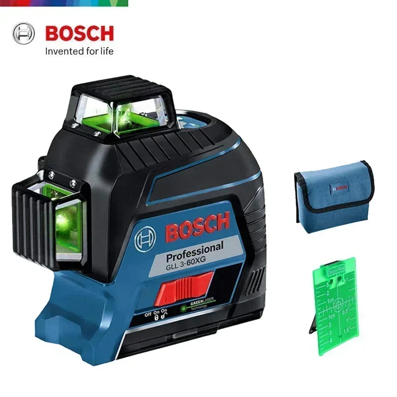 Máy Cân Mực Laser 12 Tia Xanh BOSCH GLL3-60XG 360° - Daisan Mart