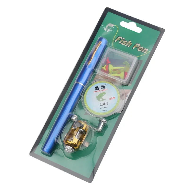 Combo Cần Câu Bút Mini Gọn Kèm Máy Đa Năng Tiện Dụng - Daisan Mart