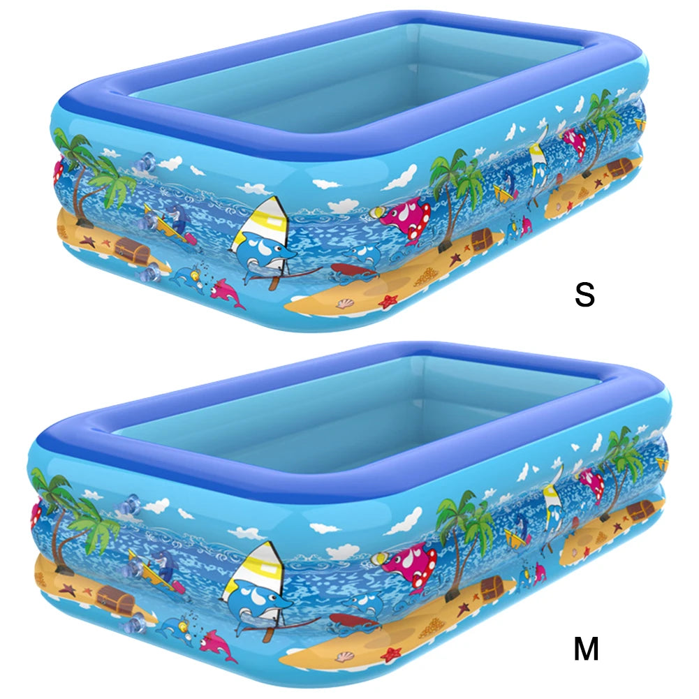 Bể bơi phao hoạt hình 111-120cm cho mùa hè - Daisan Mart