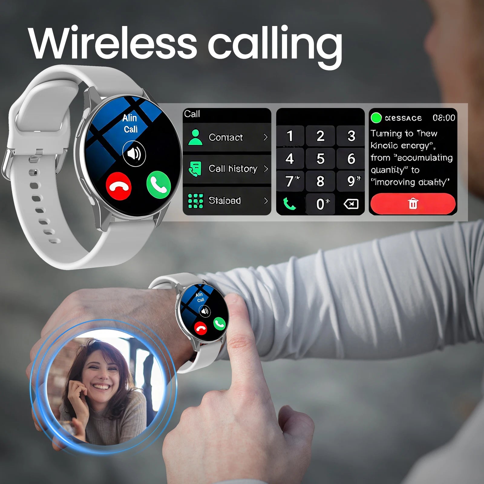 Đồng Hồ Thông Minh 2025 Gọi Bluetooth Đa Năng, Theo Dõi Sức Khỏe - Daisan Mart
