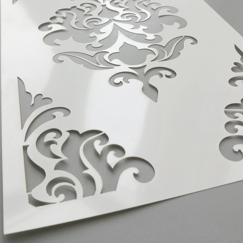 40cm - 80cm Stencil For Decor Wall Paint Painting Template Furniture Large Tradition Arabic African Ancient Ethnic Flower S216