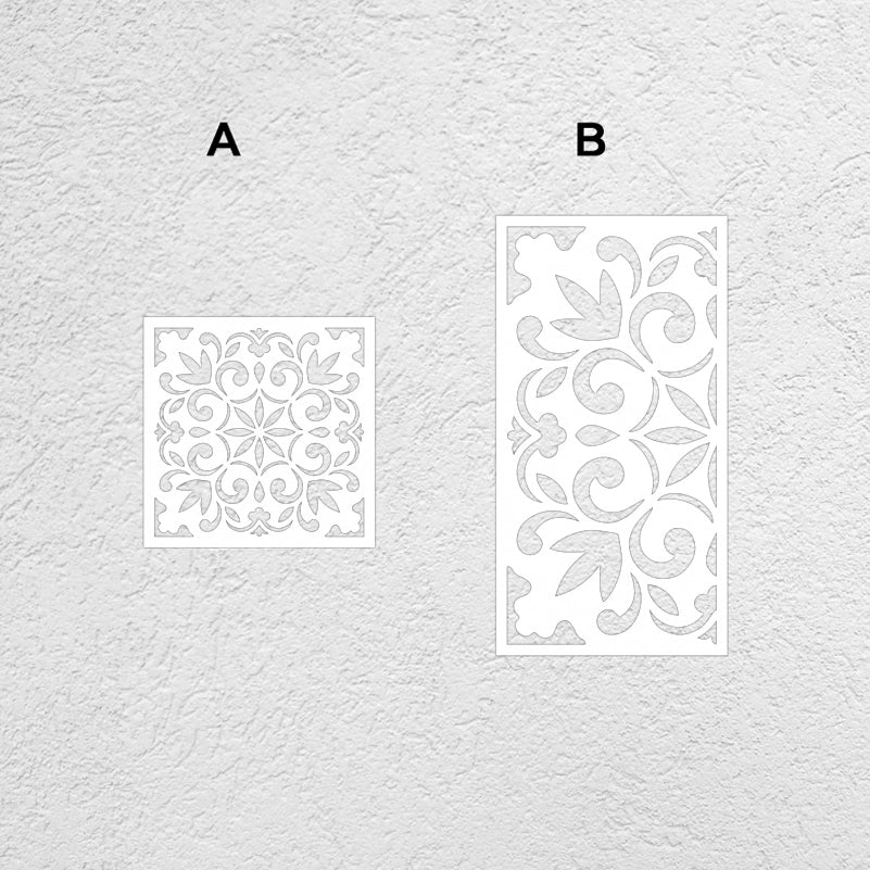 40cm - 80cm Stencil For Decor Wall Paint Painting Template Furniture Large Tradition Arabic African Ancient Ethnic Flower S216
