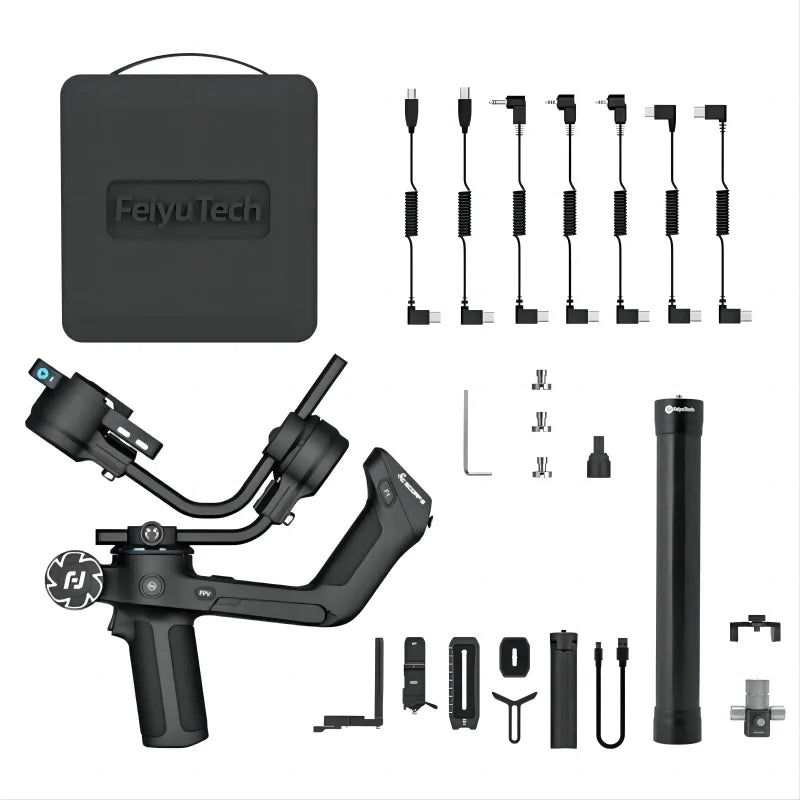 FeiyuTech SCORP 2[Official]Camera Gimbal Stabilizer Built-in AI Tracker Upgrade Joystick Touch Screen for Mirrorless DSLR Camera - Daisan Mart