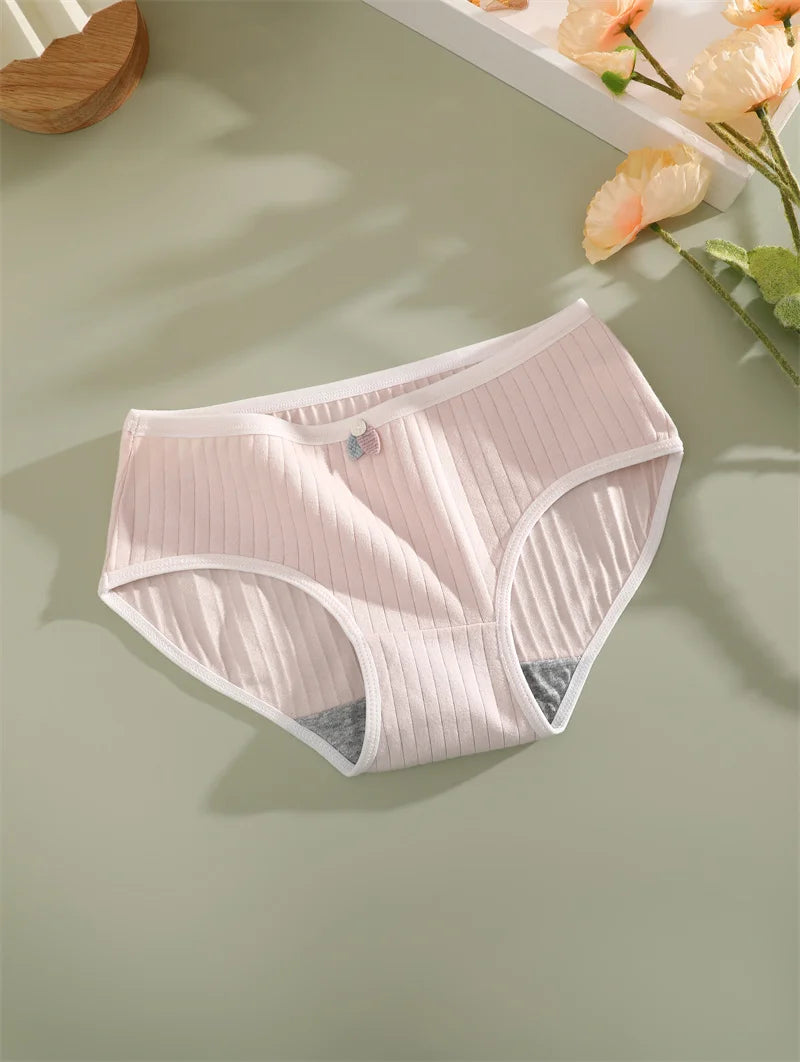 Quần Lót Nữ Cotton Gợi Cảm 4 Món - Dây Chữ Thể Thao