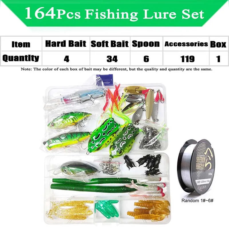 Bộ Cần Câu Cá Du Lịch 1.8M Kèm Máy & Mồi Lure - Daisan Mart