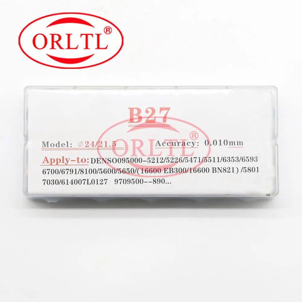 50 件調整墊片 B27 共軌噴油嘴調整墊片 B27 墊圈尺寸：1.57-1.66mm 適用於 DENSO 噴油嘴