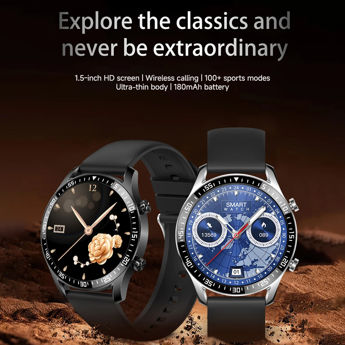 Smart Watch 2025 - Bluetooth Calling, Multi-Sport Mode