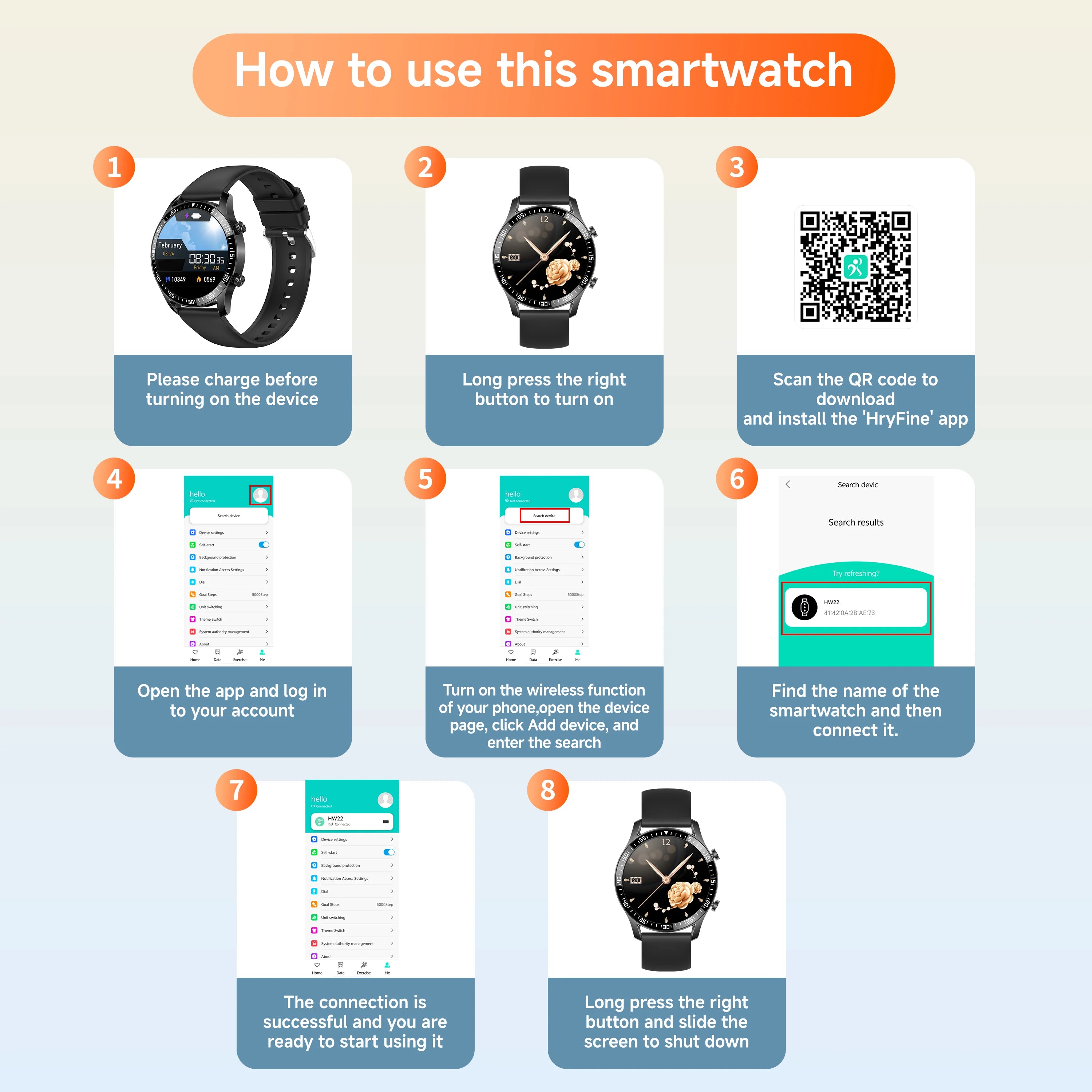 Smart Watch 2025 - Bluetooth Calling, Multi-Sport Mode