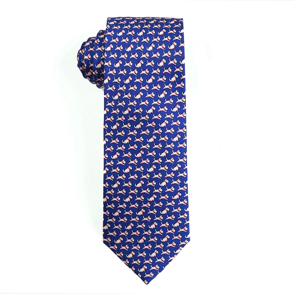 Cà vạt lụa Tailor Smith họa tiết thú - Quà tặng phái mạnh - Daisan Mart