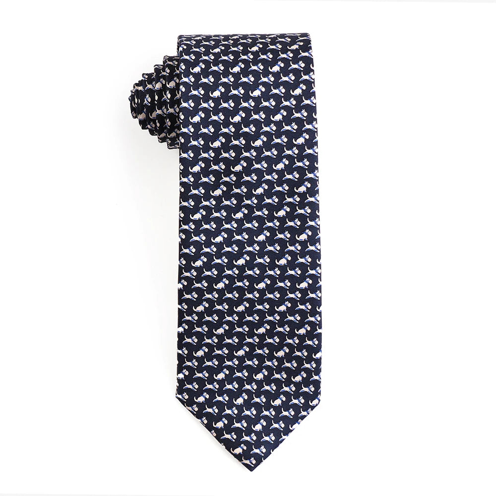 Cà vạt lụa Tailor Smith họa tiết thú - Quà tặng phái mạnh - Daisan Mart
