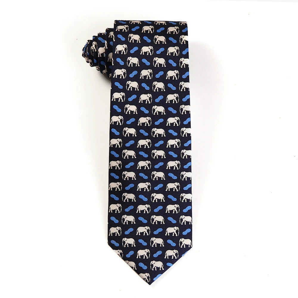 Cà vạt lụa Tailor Smith họa tiết thú - Quà tặng phái mạnh - Daisan Mart