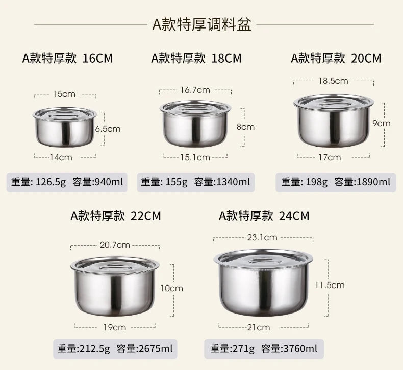 High-end 5-Piece Stainless Steel Pot and Pan Set S410 Kitchen 2025