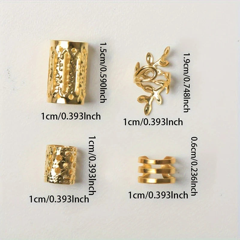 Bộ 40 Kẹp Tóc Vintage Vàng Bạc Cho Bím Tóc Đẹp - Daisan Mart