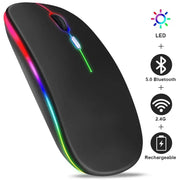 ###Chuột RGB Sạc Lại - Gaming Ergonomic 3600DPI - Daisan Mart