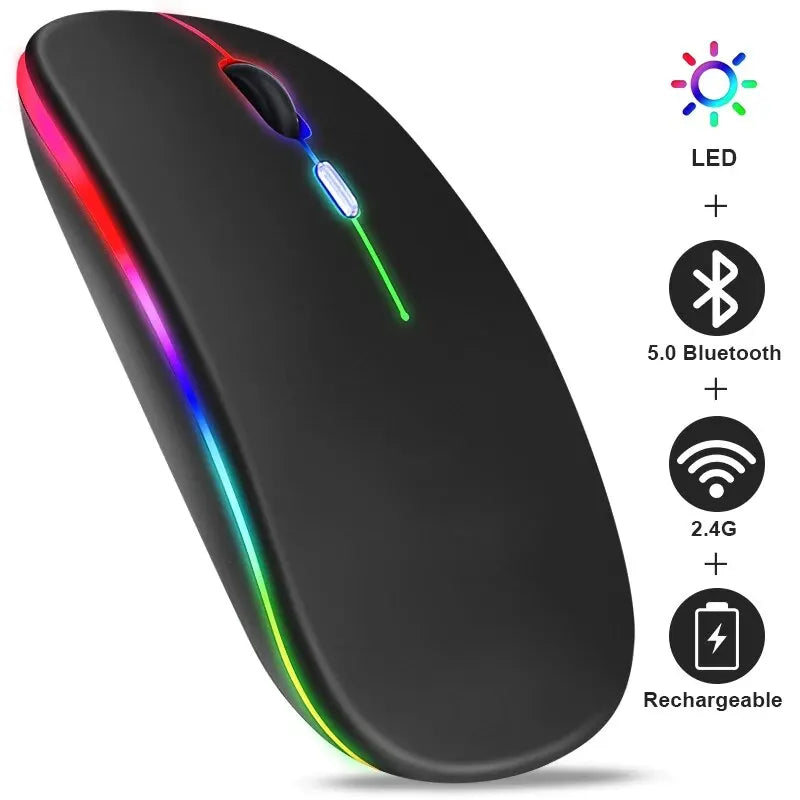 ###Chuột RGB Sạc Lại - Gaming Ergonomic 3600DPI - Daisan Mart