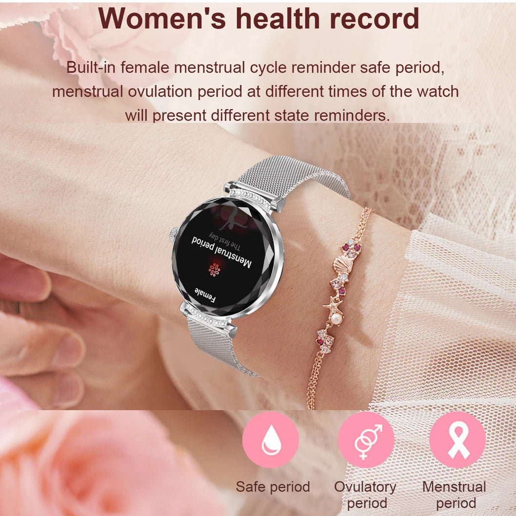 Đồng hồ thông minh nữ AMOLED 1.19 chống nước IP68