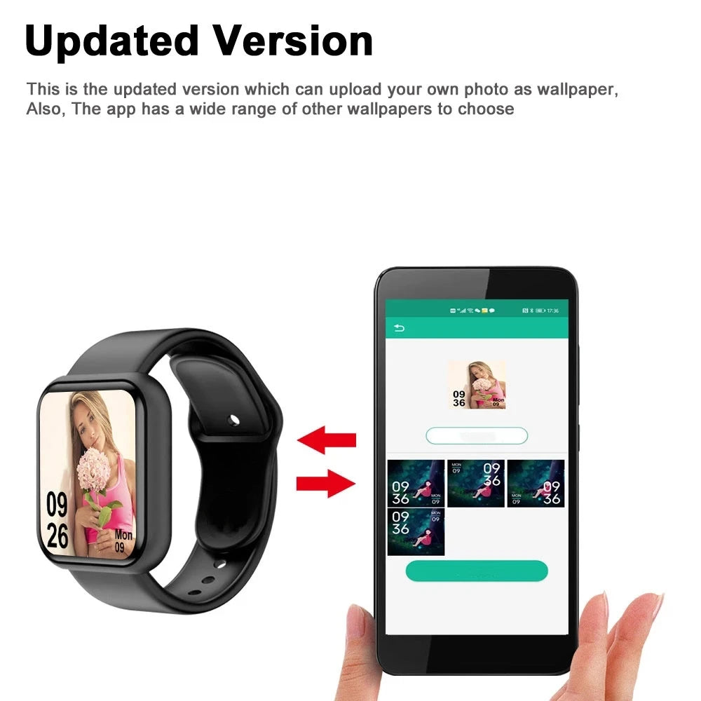 Unisex Smart Watch - Bluetooth Connection &amp; Health