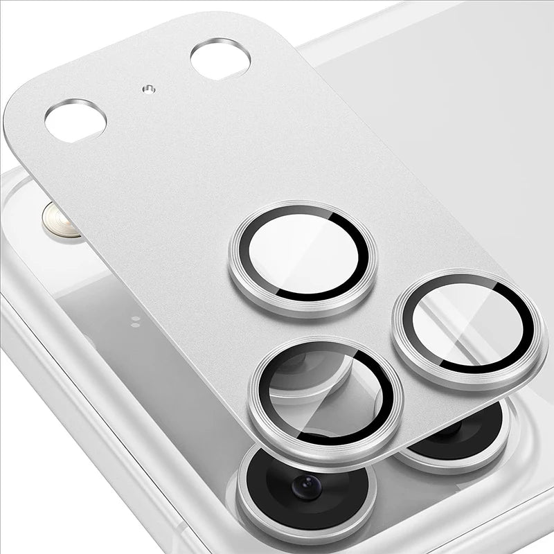 Metal Ring Lens Camera Protector Glass For iPhone 17 Pro Max Alloy Lens Cover For iPhone17 Pro Tempered Glass Cap Accessories - Daisan Mart