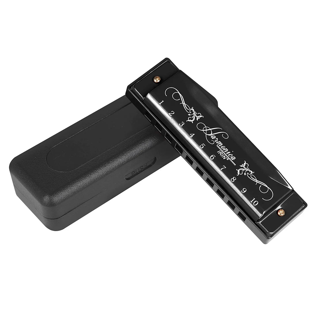 IRIN Harmonica New 10 Hole 20 Tone Harmonica Multicolor C Key Professional Gift with Box for Beginners and Childrens Puzzle Toys - Daisan Mart