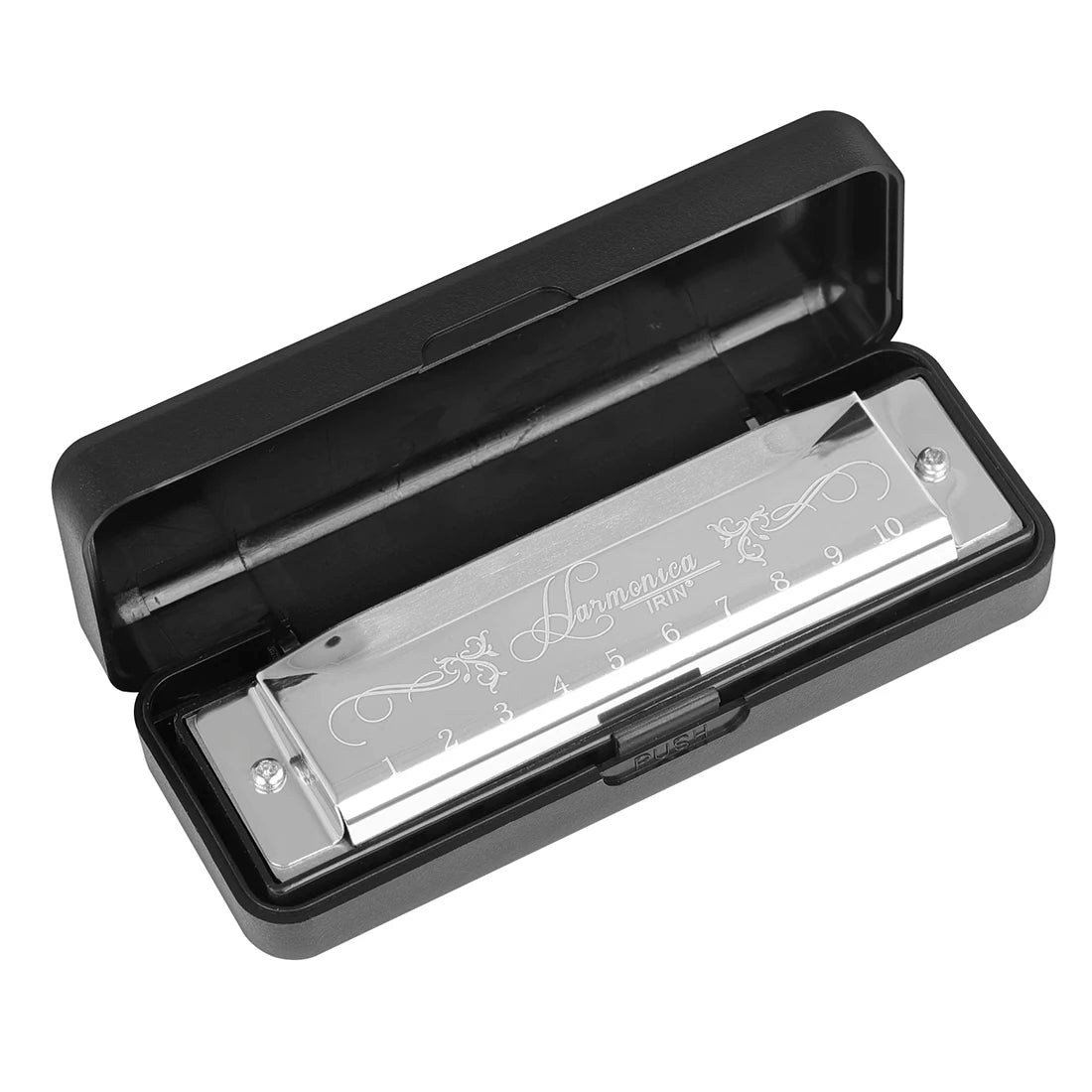 IRIN Harmonica New 10 Hole 20 Tone Harmonica Multicolor C Key Professional Gift with Box for Beginners and Childrens Puzzle Toys - Daisan Mart